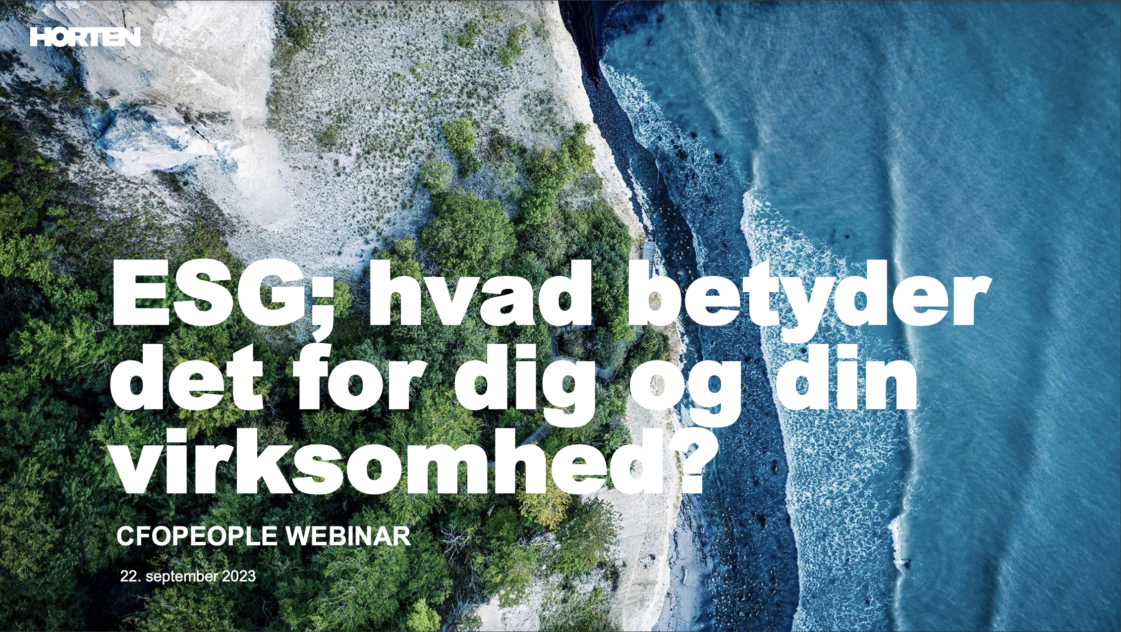 ESG webinar, hvad betyde det for dig og din virksomhed?